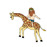 ride giraffe Sticker by The Peter’s Brand