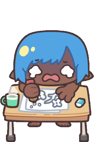 Drawing Crying Sticker by Ng Khai Hong