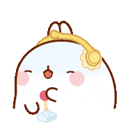 Shocked Freak Out Sticker by Molang