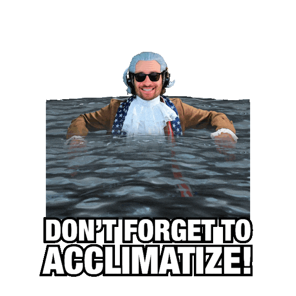 Cold Water Swimming Sticker