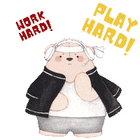 Working Play Hard Sticker by FLINT BABY SHOP