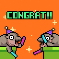 PixelArtFighter meme celebration pixel pixelart GIF