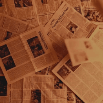 газети падають