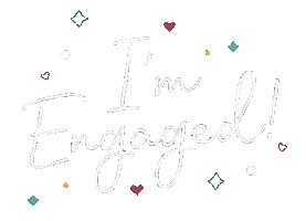 bridebabybreakfast wedding engaged im engaged bride and breakfast Sticker