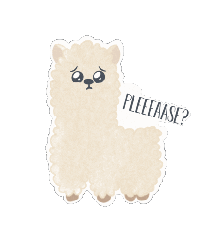 alledams cry please lovely cuteness Sticker
