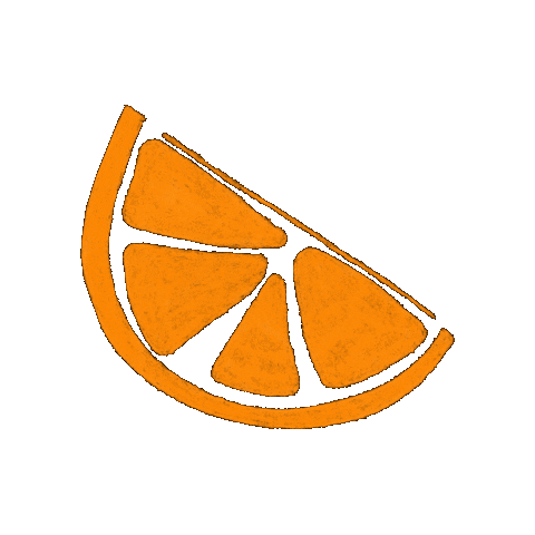 Orange Slice Oranges Sticker