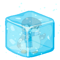 Freezing Ice Cube Sticker by Pudgy Penguins