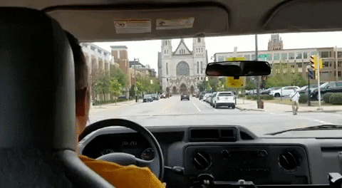 Campus Driving GIF by Marquette  University