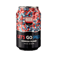 community_beer_works beer beer can pilsner cbw Sticker