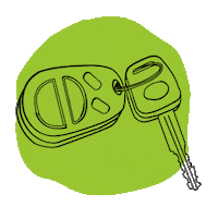 Car Keys Sticker by hsp - DIE FUNDRAISER