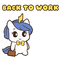 Bu Working Sticker by Brave Unicorn