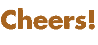 Cheers Sticker by Freyja Swiss