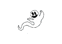 Casper The Friendly Ghost Halloween Sticker by Danielle Chenette