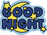Sleepy Good Night Sticker by Poppy Deyes
