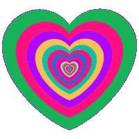 I Love You Hearts Sticker by Feliks Tomasz Konczakowski