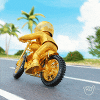 Gold Motorcycle GIF by Good Vibes Club
