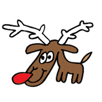 festive christmas Sticker by Jon Burgerman