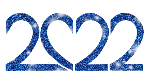 New Year Heart Sticker by Glennda Baker