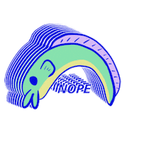 Iamworkinghard nope eel eelmoji Sticker