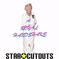 The Queen Handshake GIF by STARCUTOUTSUK
