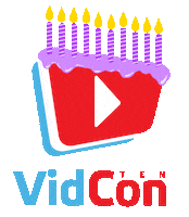 happy birthday Sticker by VidCon