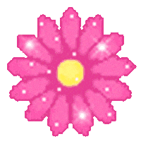 Flower Glitter Sticker