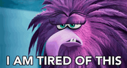 Tired Over It GIF by Angry Birds Movie