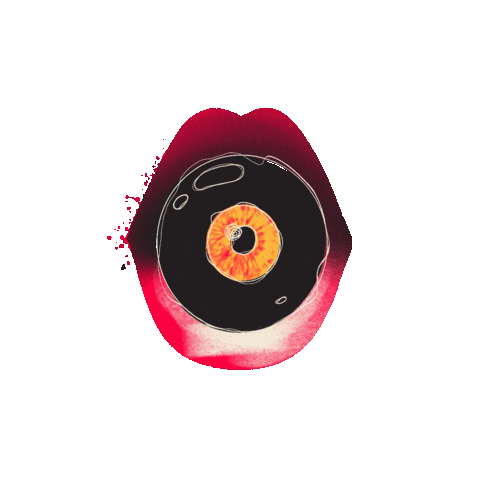 Srenia eye lips bobble Sticker
