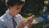 FlunkSeries reaction text message scroll GIF