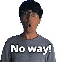 No Way Wow Sticker