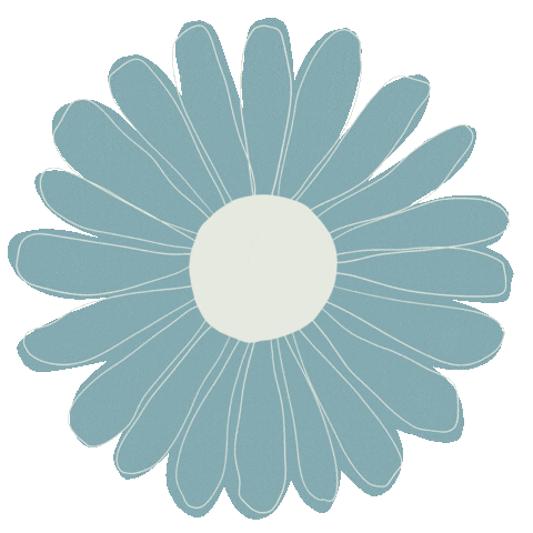 thetealwindow flower pastel blue thetealwindow Sticker