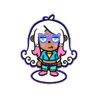 Happy Candy Girl Sticker