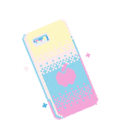 caramelroze apple iphone caramel roze Sticker