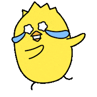 Sad Run Sticker by chickpts