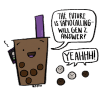 Freshoffthevote voting boba bubble tea register to vote Sticker