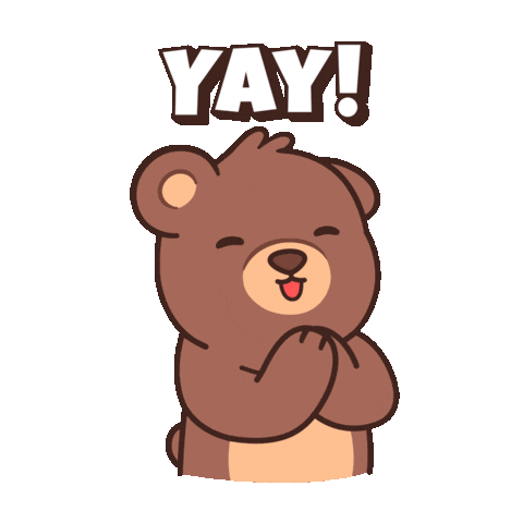 Happy Lets Go Sticker by BEARISH