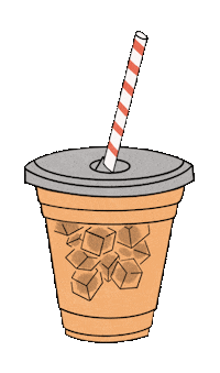 Almond Milk Coffee Sticker