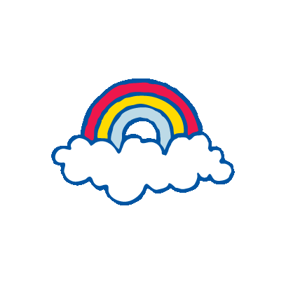 glossier rainbow Sticker by Glossier