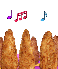 Chicken Tenders Tender Sticker by Huey Magoo's