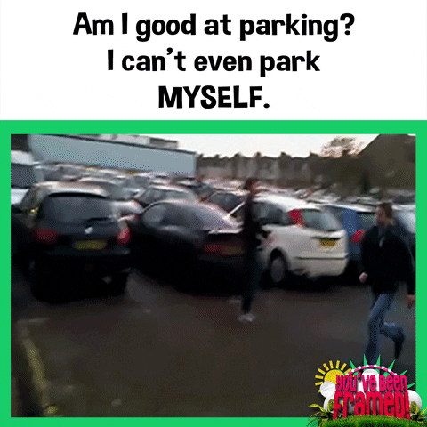 #ybf #lads #parking #car park #bad parking #bad driver GIF by You've Been Framed!