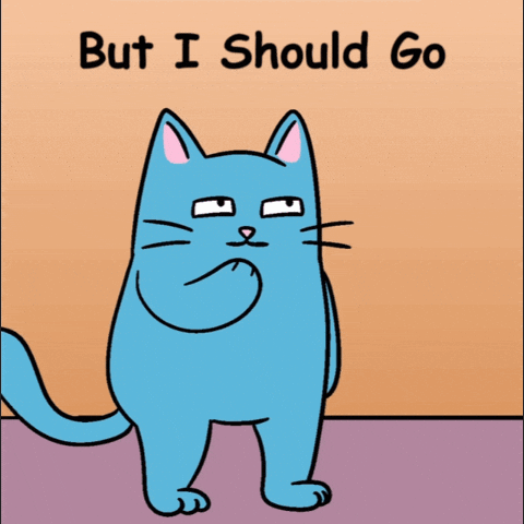 Dragging Blue Cat GIF
