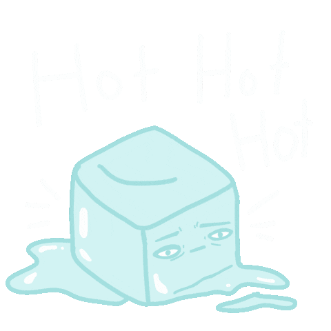 Melting Ice Cube Sticker