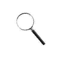 CluedUppGames detective magnify glass cluedupp cluedupp games Sticker