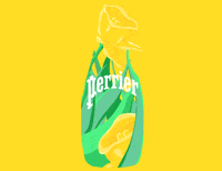 flower bubble GIF by Perrier