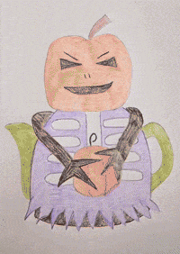 Halloween Pumpkin GIF by TeaCosyFolk