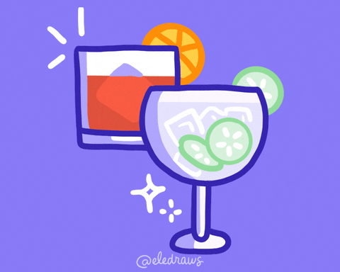New Year Love GIF by Eledraws (Eleonore Bem)