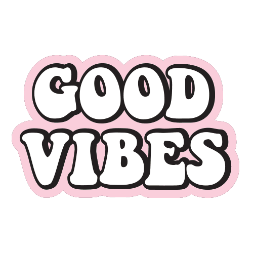 Happy Good Vibes Sticker by Lonbali