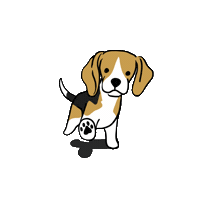 Dog Walking Sticker by うちクリ