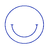 baduraworks smile blue white good Sticker