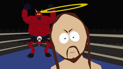 jesus boxing GIF by South Park 